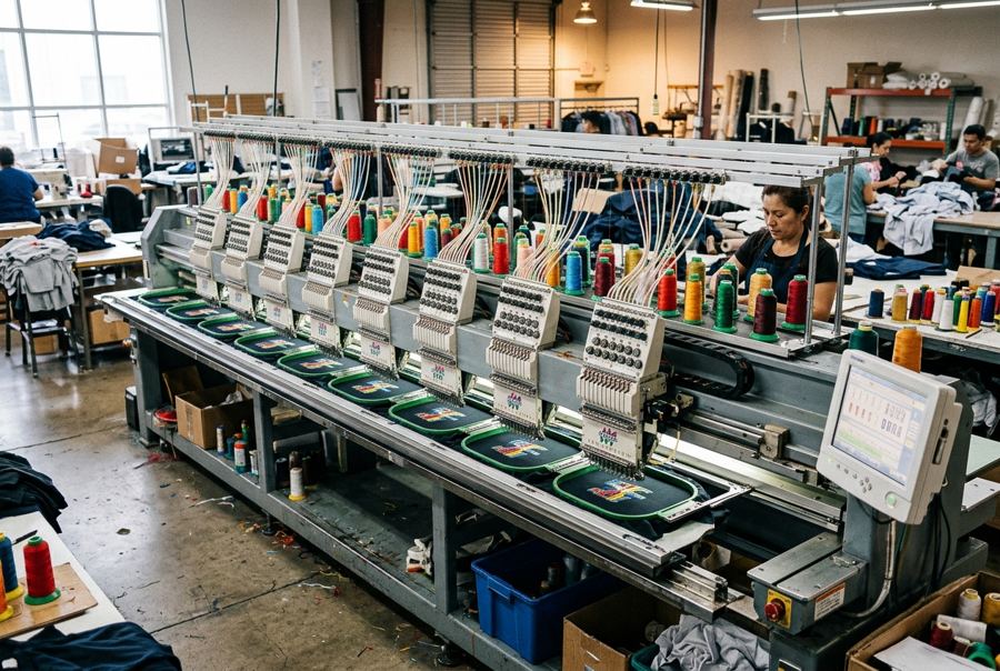Computerised Embroidery Machine 12 Head